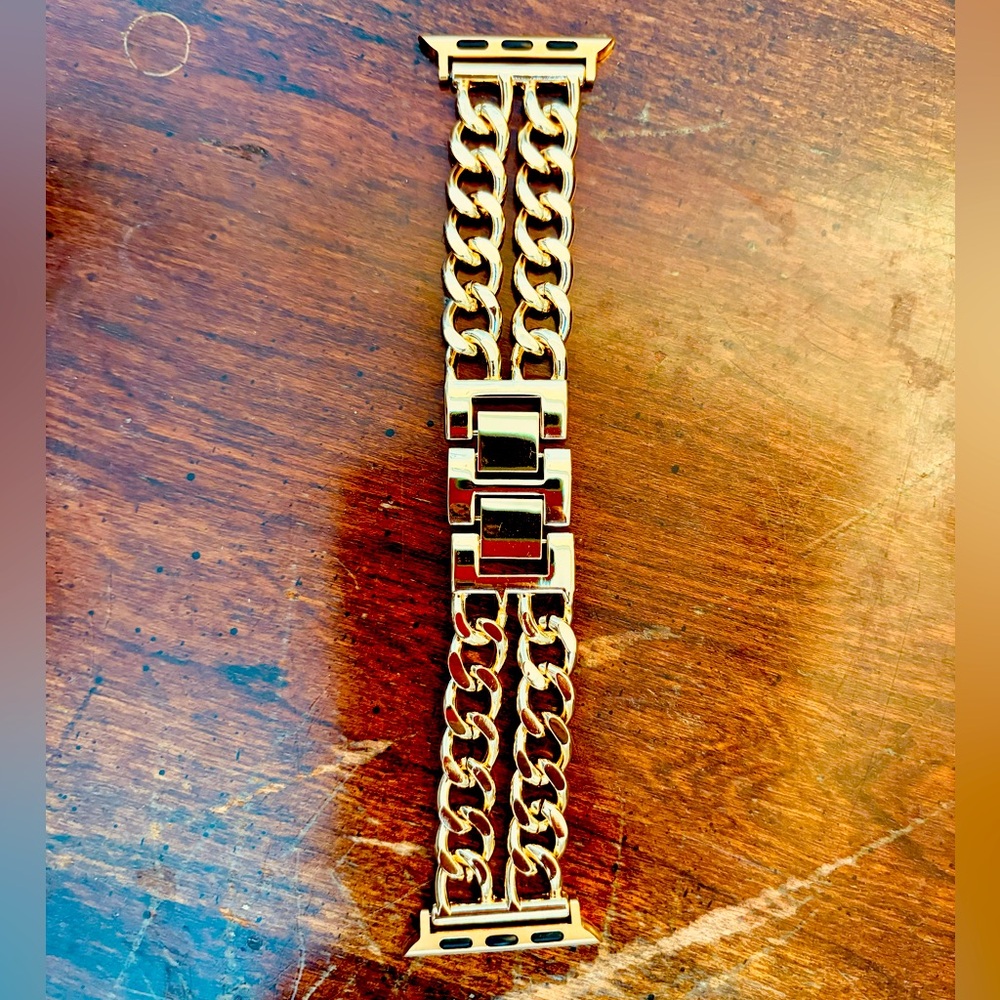 Apple Watch Fashion Band - Gold Chains